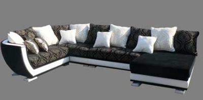 Угловой диван с оттоманкой «Оскар»